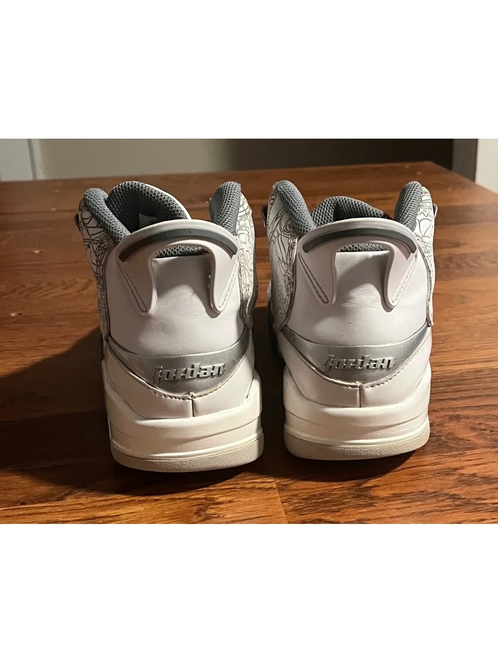 Jordan Dub Zero White Cool Grey Kids Sneakers Size 6Y
